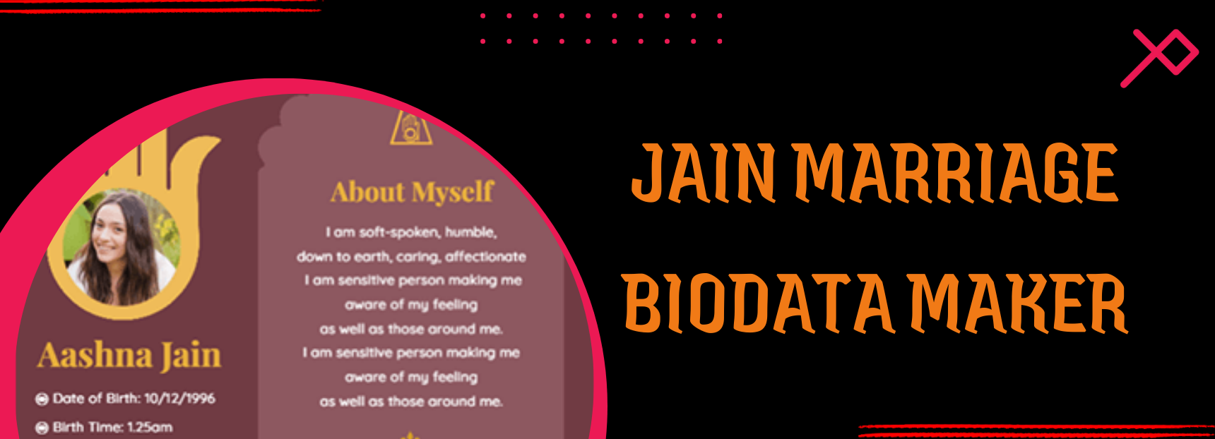 jain marriage biodata maker