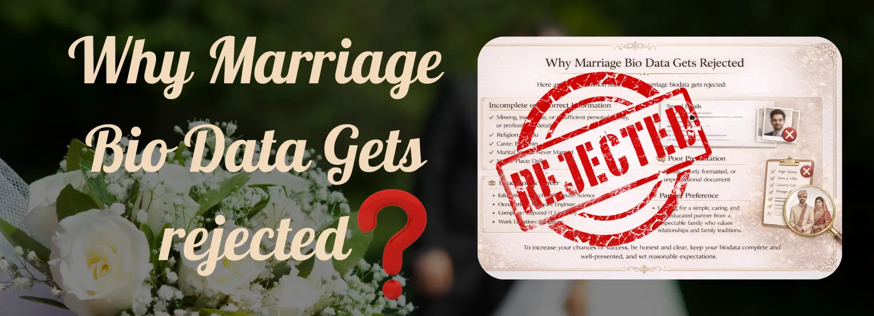 Why Marriage Biodata Gets Rejected And How to Fix It